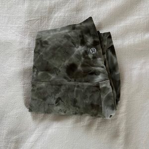 Lululemon Green Diamond Dye Align Leggingd